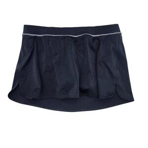 Lands'‎ End Swim Skirt Women's Size 8 Black with White Trim Swimming